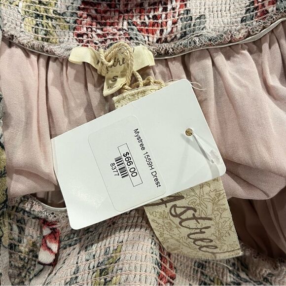 Off shoulder cottagecore floral loose fit dress with straps NWT - Picture 10 of 13